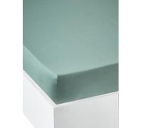 VERTBAUDET Drap-Housse Uni Enfant Coton Évolutif Vert bleuté 90X200