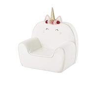 Fauteuil en mousse personnalisable Licorne blanc TU