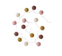 VERTBAUDET Guirlande boules lumineuse avec interrupteur rose TU
