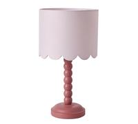 Lampe à poser détails Festons rose foncé TU