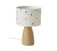 VERTBAUDET Lampe de chevet pois brodés beige/multicolore TU