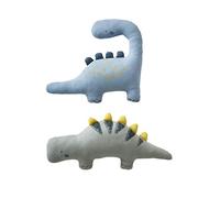 Lot 2 coussins PETIT DINO bleu / kaki TU