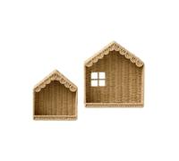VERTBAUDET Lot 2 Étagères Maison Beige TU