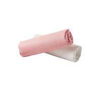 VERTBAUDET Lot De 2 Draps-Housses Enfant en Coton Recyclé Rose pâle 90X200
