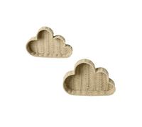 VERTBAUDET Lot de 2 étagères Nuage Beige TU