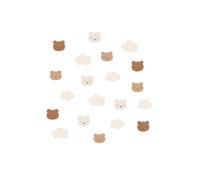 VERTBAUDET Lot de 20 stickers oursons et nuages beige TU