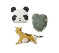 Lot de 3 coussins animaux HANOÏ écru TU