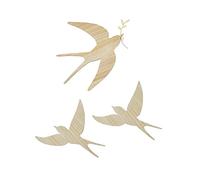 VERTBAUDET Lot de 3 Hirondelles murales Marron TU
