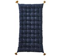 VERTBAUDET Matelas De Sol avec Pompons Bébé Coton Déhoussable Bleu foncé TU