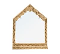 VERTBAUDET Miroir Maison en Corde De Papier Beige TU
