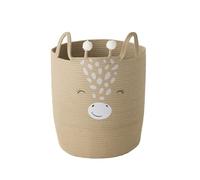 Panier de rangement XL en corde de coton Girafe cannelle TU