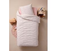 VERTBAUDET Parure de lit Housse de Couette Enfant et taie d'oreiller Leopard, avec Coton recy lanc imprimé 220X240 63X63