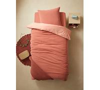 VERTBAUDET Parure Housse de Couette Enfant et taie d'oreiller en Gaze de Coton Rose 140X150 63X63