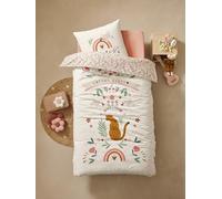 VERTBAUDET Parure Housse de Couette Enfant et taie d'oreiller Latino Vibes, avec Coton recyclé Multicolore 140X150 63X63