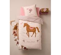 Parure housse de couette + taie d'oreiller ARIZONA DREAM, avec coton recy lanc imprimé 140X200 63X63