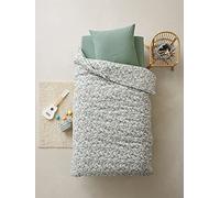 VERTBAUDET Parure Housse de Couette + taie d'oreiller Enfant Tropical Vert 200X200 63X63
