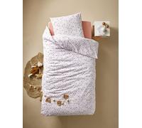VERTBAUDET Parure Housse de Couette + taie d'oreiller Essentiels Rainbow Flowers avec Coton recy lanc imprimé 140X200 50X75