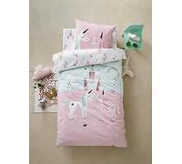 VERTBAUDET Parure Housse de Couette+ taie d'oreiller Fille Licornes Magiques Bleu Clair 140X200 63X63