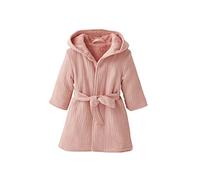 Peignoir bébé animal en gaze de coton bio* personnalisable rose 24M(86CM)