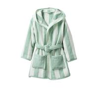 VERTBAUDET Peignoir de bain Enfant rayures TRANSAT, avec coton recyclé rayé vert 12A