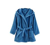 VERTBAUDET Peignoir de bain enfant à capuche bleu denim 10A