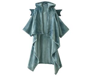 VERTBAUDET Plaid À Manches Et Capuche Animal Microfibre Vert Ado/Adulte