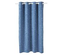VERTBAUDET Rideau occultant détails phosphorescents PLANETES Bleu 135X260