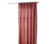 VERTBAUDET Rideau Tube tamisant en Gaze de Coton Rose 140x260