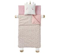 VERTBAUDET Sac De Couchage Et Coussin Animaux Enfant Popeline Multicolore 70x130