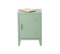 Table de chevet 1 porte en métal vert TU