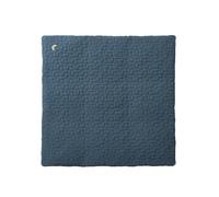 Tapis de sol / fond de parc en gaze de coton bio* FANCY bleu nuit 75X100