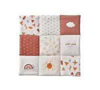 VERTBAUDET Tapis De Sol/Fond De Parc Matelassé en Coton Bio Multicolore 75X100
