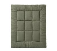 VERTBAUDET Tapis De Sol/Fond De Parc Uni Gaze Et Percale Olive 75X100