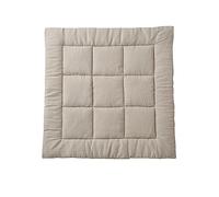 VERTBAUDET Tapis de Sol/Fond de Parc uni Gaze et Percale de Coton Taupe 75X100