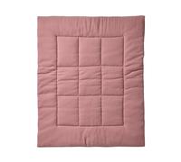 Tapis de sol / Fond de parc uni gaze et percale de coton terracotta 75X100