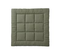 Tapis de sol / Fond de parc uni gaze et percale de coton olive 100X100