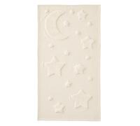 VERTBAUDET Tapis Rectangle Relief Lune et étoiles Beige TU