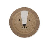 VERTBAUDET Tapis Rond en Jute Lion Beige doré TU