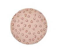 VERTBAUDET Tapis rond léopard LOVELY LÉO rose TU