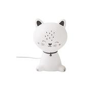 VERTBAUDET Veilleuse Moustachat blanc/bleu TU