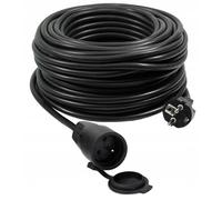 Rallonge électrique 50 m avec mise à la terre, universelle, utilisable toute l’année, câble épais 3×2,5, type de prise : F, SCHUKO, protection IP44