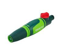 VERTO Seringue de nettoyage - Réglage de l'intensité du jet d'eau - Pulvérisateur de tuyau d'arrosage vert avec fonction d'arrêt - Pour l'arrosage du jardin