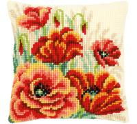 Vervaco 1-Pièce Coussin Coquelicots II