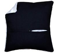 Vervaco Dossier du Coussin: avec Fermeture à glissière: Noir 45 x 45 cm