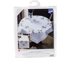 Vervaco Kit chemin de table Les plus belles violettes Multicolore, 40 x 2 x 20 cm PN-0145233