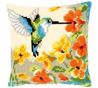 Vervaco Kit coussin au point de croix Colibri avec fleurs Multicolore PN-0144080