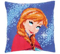 Vervaco Kit coussin au point de croix Disney Anna,multicolore,40 x 40 x 0,30 cm