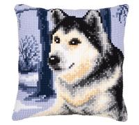 Vervaco Kit coussin au point de croix Le husky 1200977 Multicolore