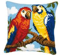 Vervaco Kit coussin au point de croix Perroquets, Taille unique, ca. 40 x 40 cm / 16" x 16"