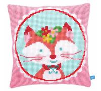 Vervaco Kit de Coussin au Point de Croix, LIEF! Rire Petit Renard
